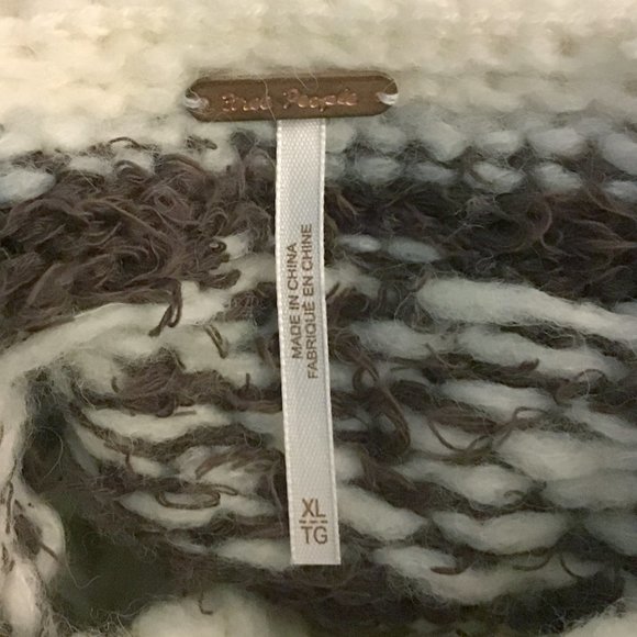 FREE PEOPLE Check Me Out Winter Fog Pullover Sweather - Picture 12 of 16